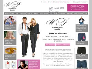 Wizard Jeans website