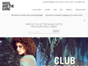 Wool and the Gang website