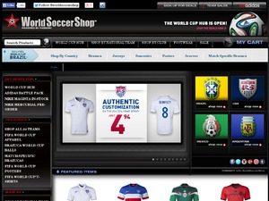 World Soccer Shop website