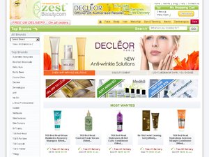 Zest Beauty website
