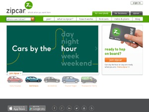 Zipcar website